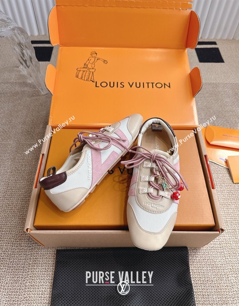 Louis Vuitton LV Sneakerina in Suede and Knit White 2025 0829 (MD-250829068)
