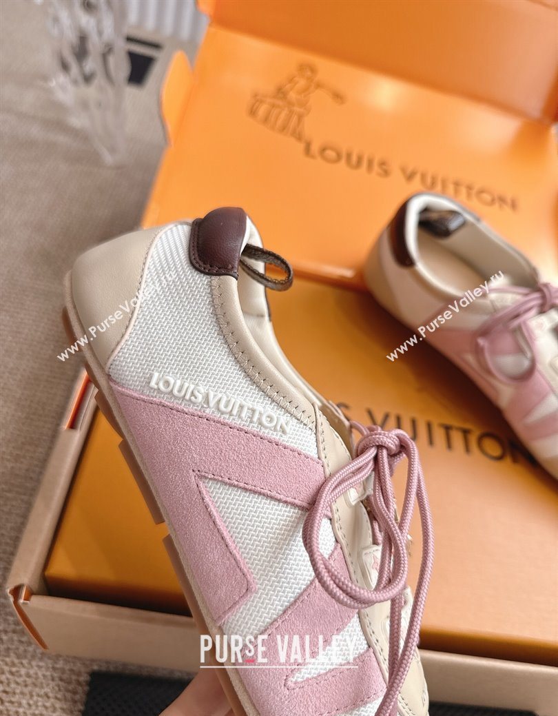 Louis Vuitton LV Sneakerina in Suede and Knit White 2025 0829 (MD-250829068)