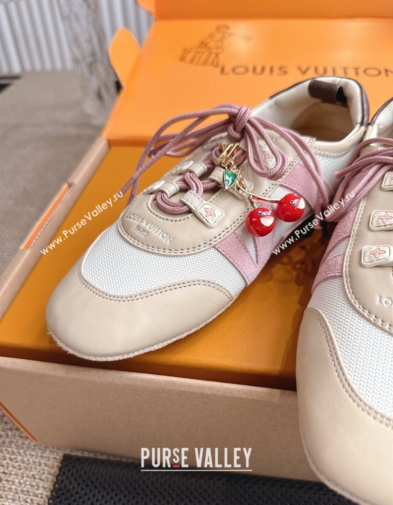 Louis Vuitton LV Sneakerina in Suede and Knit White 2025 0829 (MD-250829068)