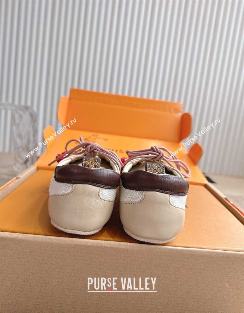 Louis Vuitton LV Sneakerina in Suede and Knit White 2025 0829 (MD-250829068)