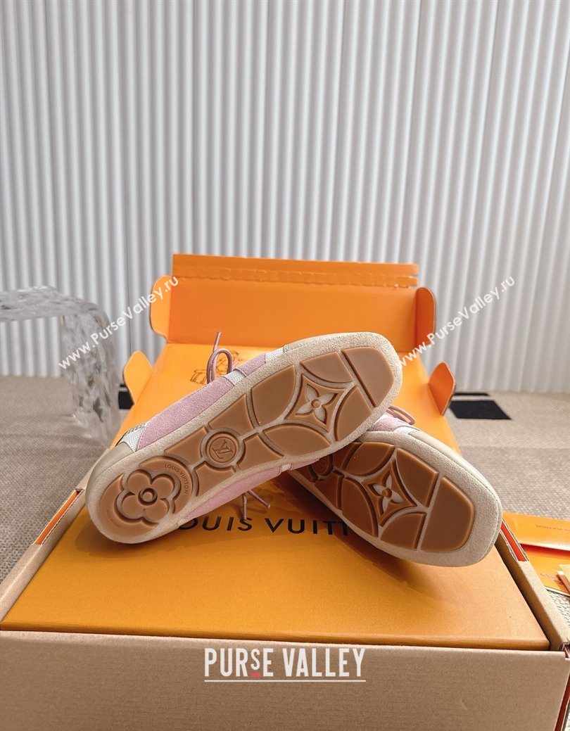 Louis Vuitton LV Sneakerina in Suede and Knit White 2025 0829 (MD-250829068)