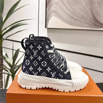 Louis Vuitton Monogram Jacquemus High Top Sneakers Black 2025 LV082903 (MD-250829050)