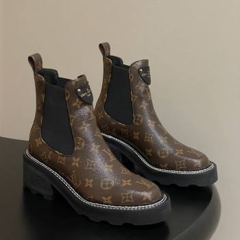 Louis Vuitton LV Beaubourg Ankle Boots in Monogram Canvas 2025 LV082907 (MD-250829122)
