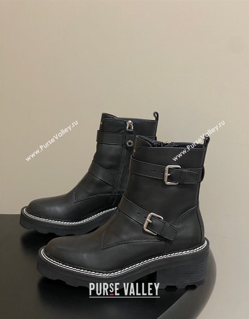 Louis Vuitton LV Beaubourg Ankle Boots 4cm in Black Leather 2025 1ACH3A (MD-250829125)