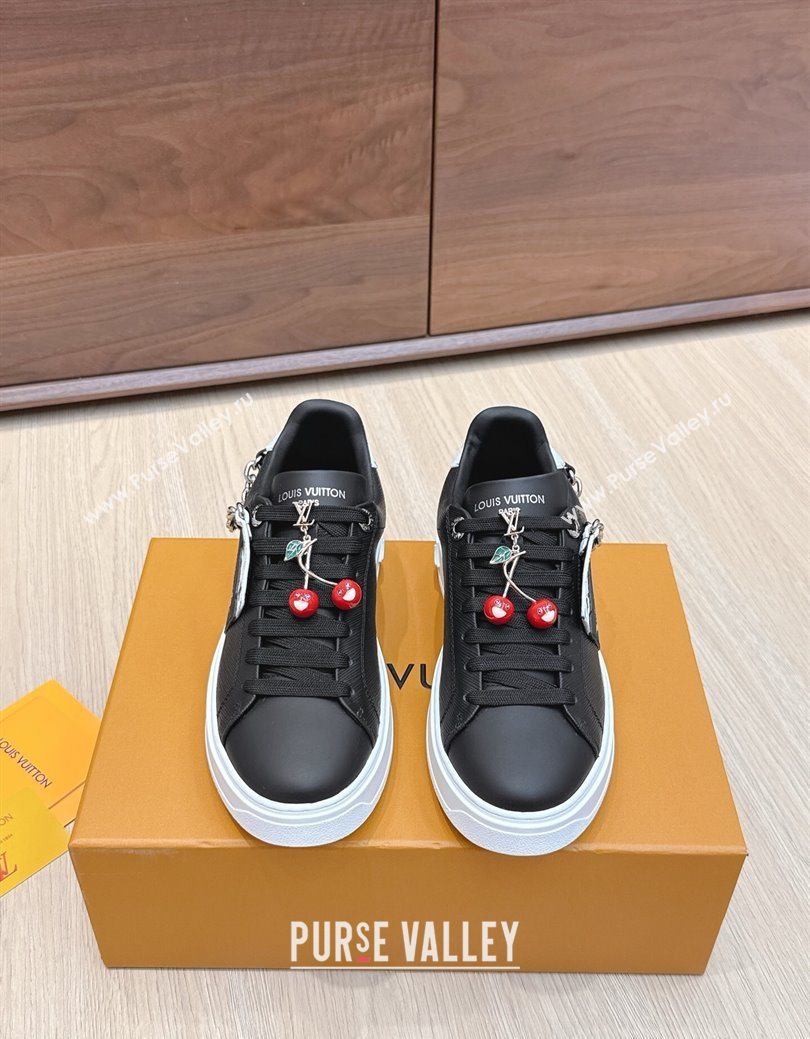 Louis Vuitton Time Out Sneakers 4cm in Epi Leather 1AHOGG Black 2025 (KL-250829014)