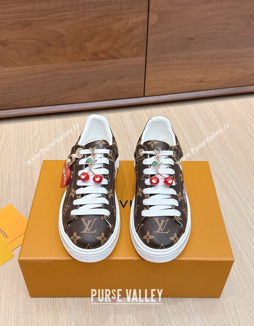 Louis Vuitton Time Out Sneakers 4cm in Printed Monogram Canvas 2025 0829 (KL-250829015)