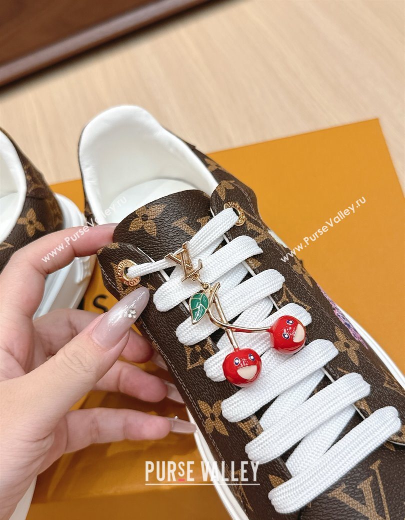 Louis Vuitton Time Out Sneakers 4cm in Printed Monogram Canvas 2025 0829 (KL-250829015)