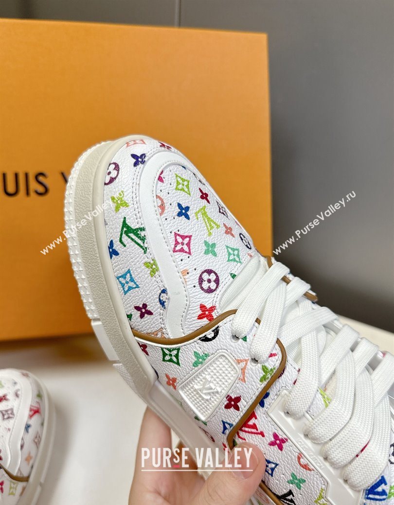 Louis Vuitton LV x TM LV Trainer Sneakers in Multicolored Leather 1AHEKS White 2025 (Y30-250829036)