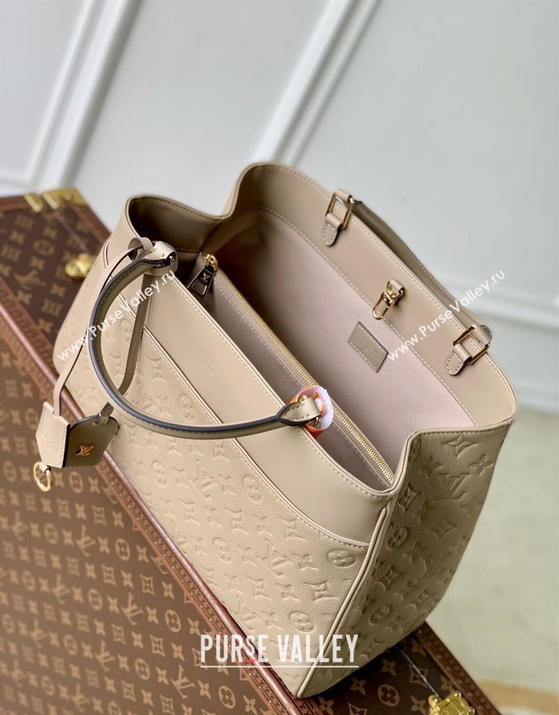 Louis Vuitton Avenue MM Tote Bag in Monogram Leather Beige 2025 M25575 (KI-251008069)