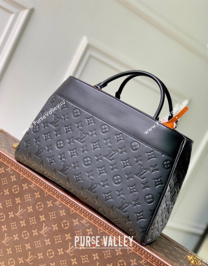 Louis Vuitton Avenue MM Tote Bag in Monogram Leather Black 2025 M25575 (KI-251008070)
