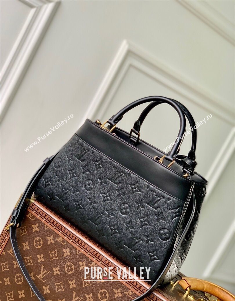 Louis Vuitton Avenue PM Tote Bag in Monogram Leather Black 2025 M25577 (KI-251008072)