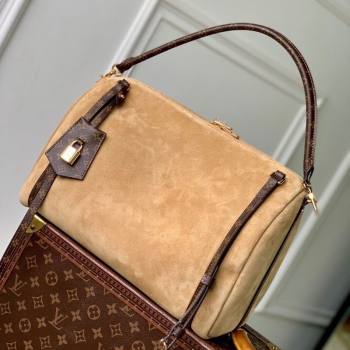 Louis Vuitton Express MM bag in Suede M26358 Hazelnut Brown 2025 (KI-251008078)