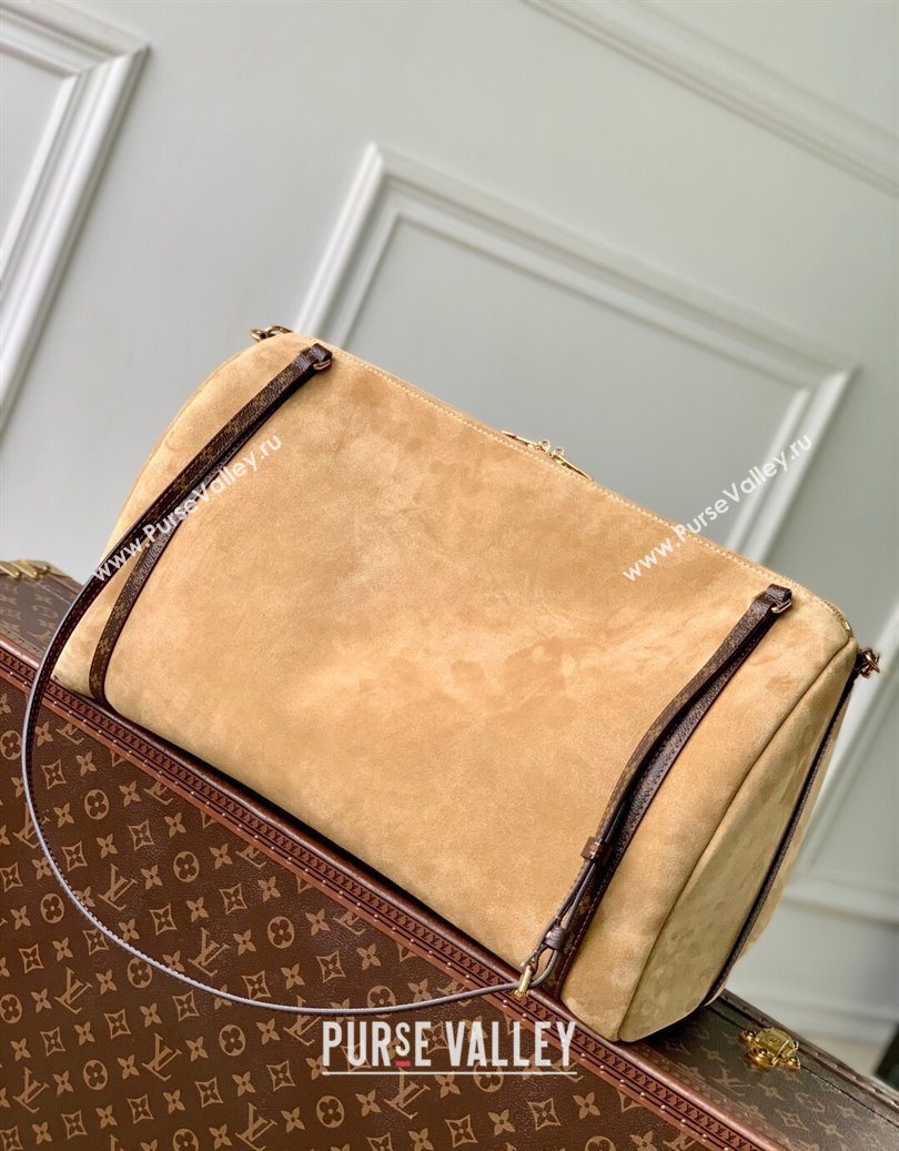 Louis Vuitton Express Travel bag in Suede Hazelnut Brown 2025 M26451 (KI-251008081)