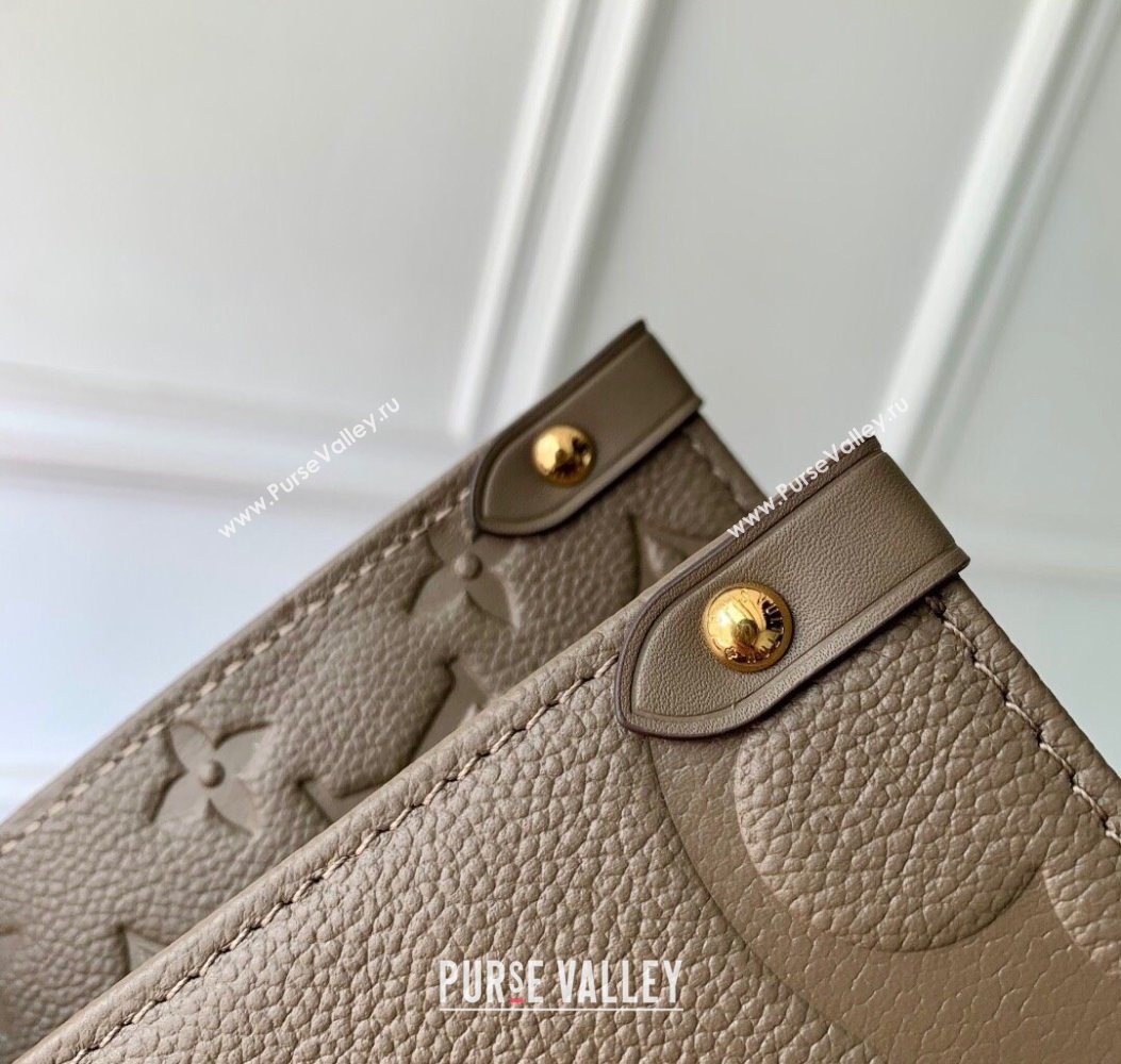 Louis Vuitton Onthego MM Tote Bag in Maxi Monogram Leather Smoke Grey M25523 2025 (KI-251008085)