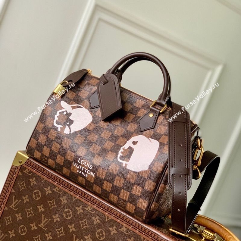 Louis Vuitton Speedy 25 Bandouliere bag in Damier Phriendship Canvas Brown N40772 2025 (KI-251008087)