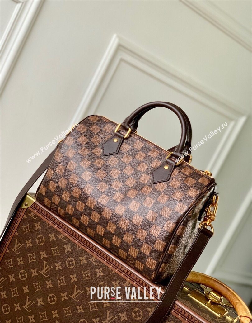 Louis Vuitton Speedy 25 Bandouliere bag in Damier Phriendship Canvas Brown N40772 2025 (KI-251008087)