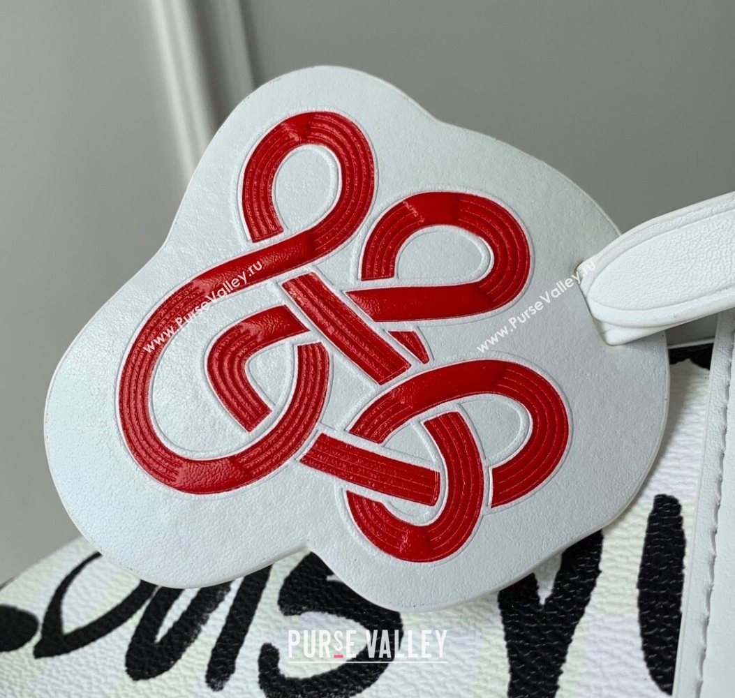 Louis Vuitton Keepall Bandouliere 50 Bag in Printed Leather White/Black N40804 2025 (KI-251008089)