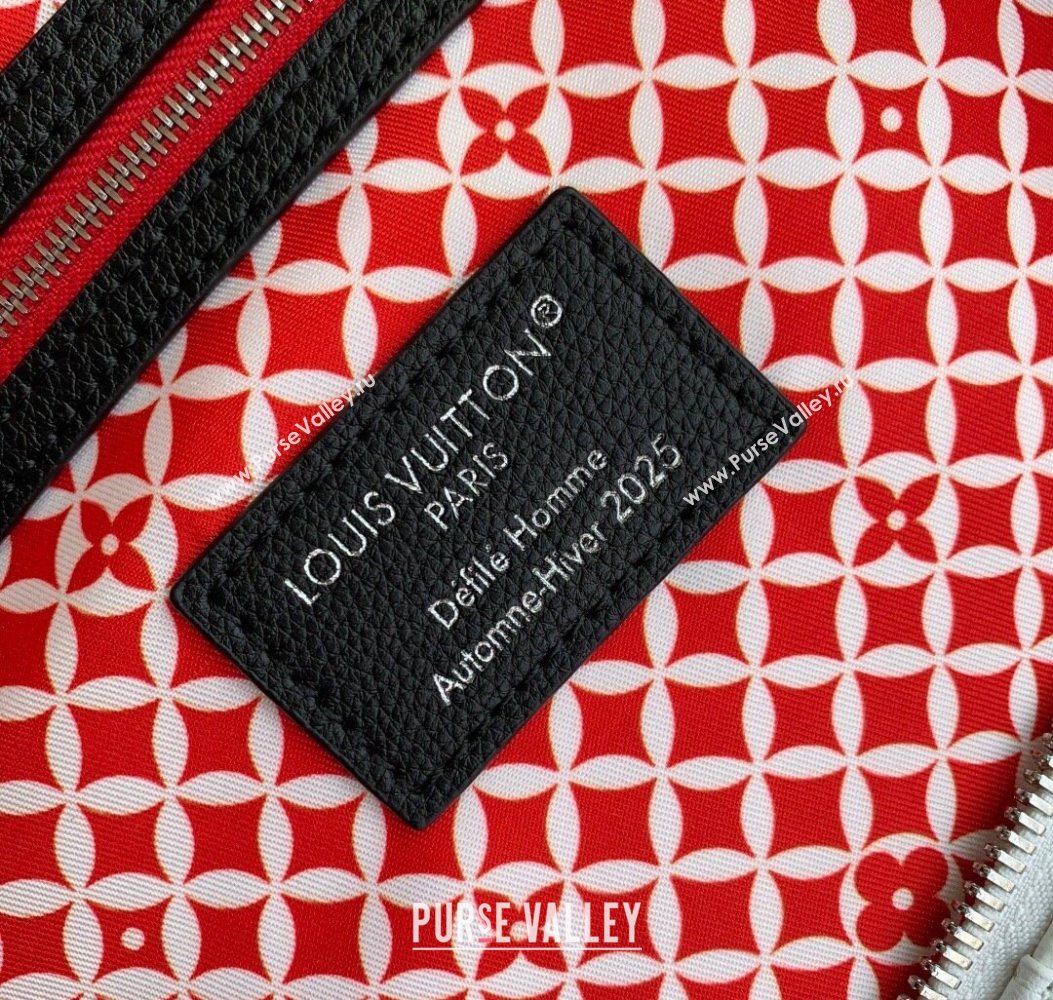 Louis Vuitton Keepall Bandouliere 50 Bag in Printed Leather White/Black N40804 2025 (KI-251008089)