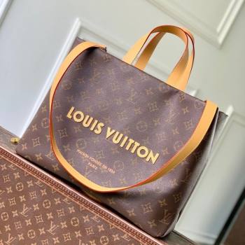 Louis Vuitton Mens Shopper Tote MM bag in Monogram Leather Brown M13928 2025 (KI-251008090)