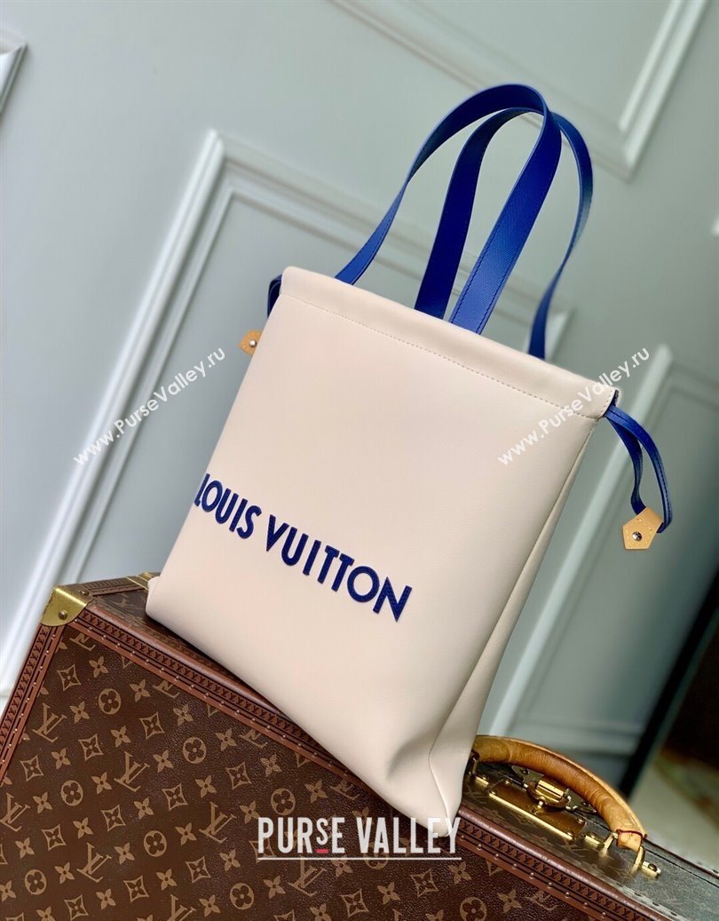 Louis Vuitton Dust Bag Tote in Ecru White Nubuck leather M15235 2025 (KI-251008091)