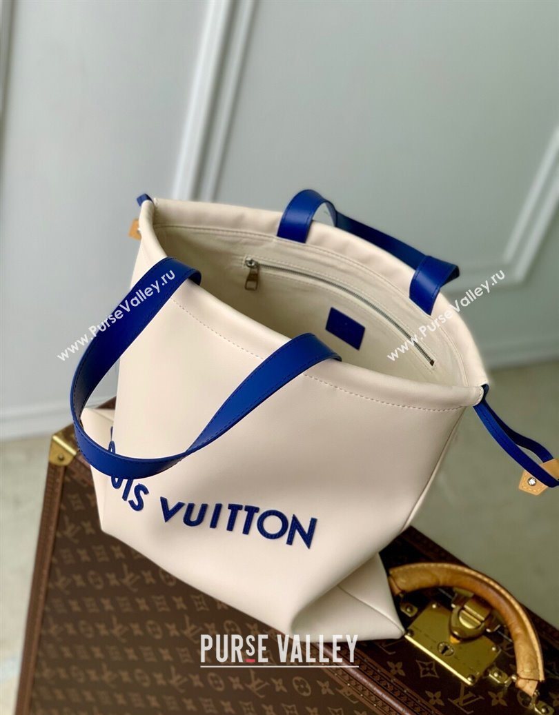Louis Vuitton Dust Bag Tote in Ecru White Nubuck leather M15235 2025 (KI-251008091)