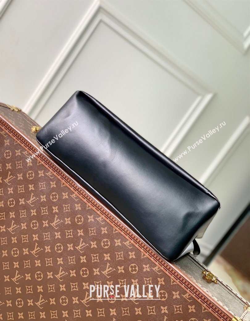 Louis Vuitton Shopper Tote MM bag in Ultra Black Leather M13979 2025 (KI-251008092)