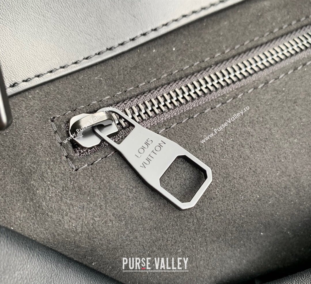 Louis Vuitton Shopper Tote MM bag in Ultra Black Leather M13979 2025 (KI-251008092)