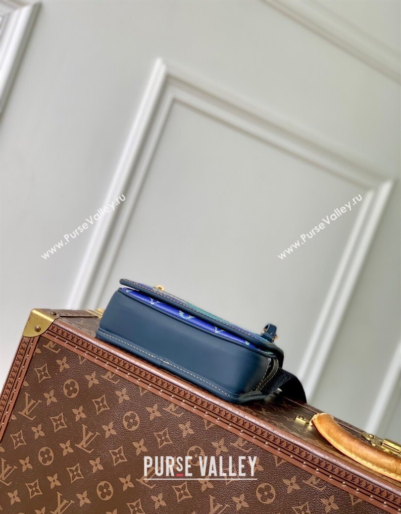 Louis Vuitton Bosphore Wearable Wallet Mini Bag in Blue Stripes Monogram Heritage Canvas M15173 2025 (KI-251008056)