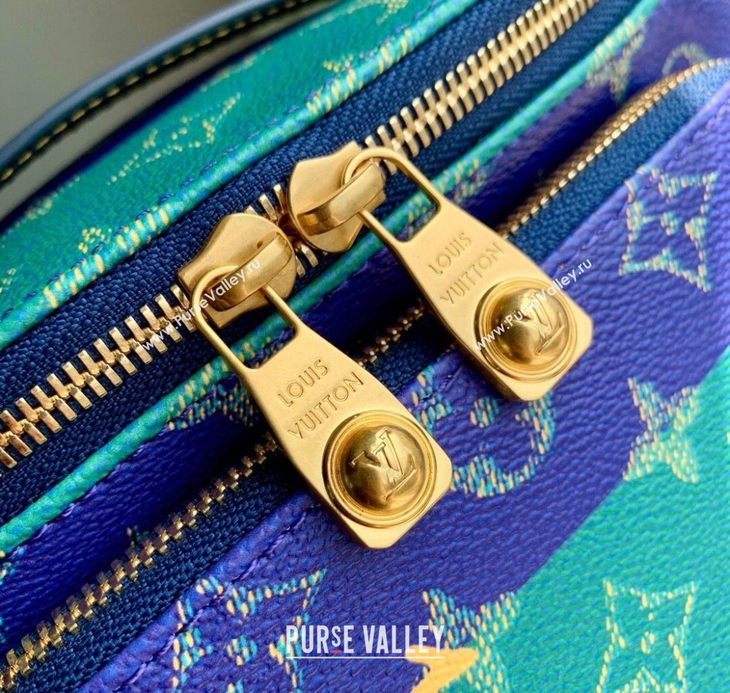 Louis Vuitton Rush Bumbag in Blue Stripes Monogram Heritage Canvas M25783 2025 (KI-251008057)