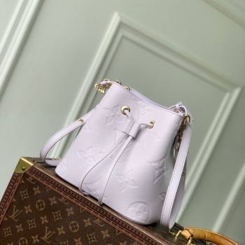 Louis Vuitton Neonoe BB Bucket bag in Maxi Monogram Leather Misty Lilac Purple 2025 M25675 (KI-251009001)