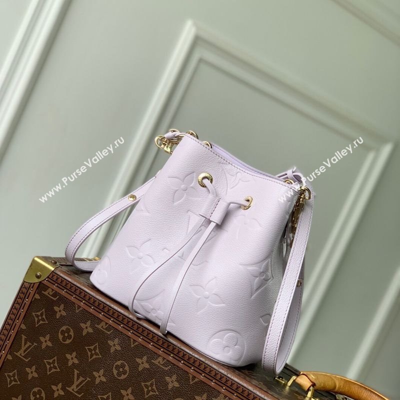 Louis Vuitton Neonoe BB Bucket bag in Maxi Monogram Leather Misty Lilac Purple 2025 M25675 (KI-251009001)