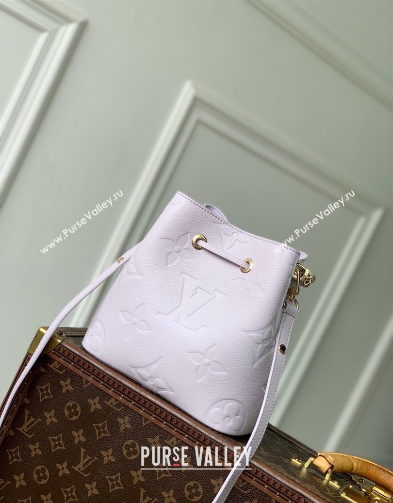 Louis Vuitton Neonoe BB Bucket bag in Maxi Monogram Leather Misty Lilac Purple 2025 M25675 (KI-251009001)