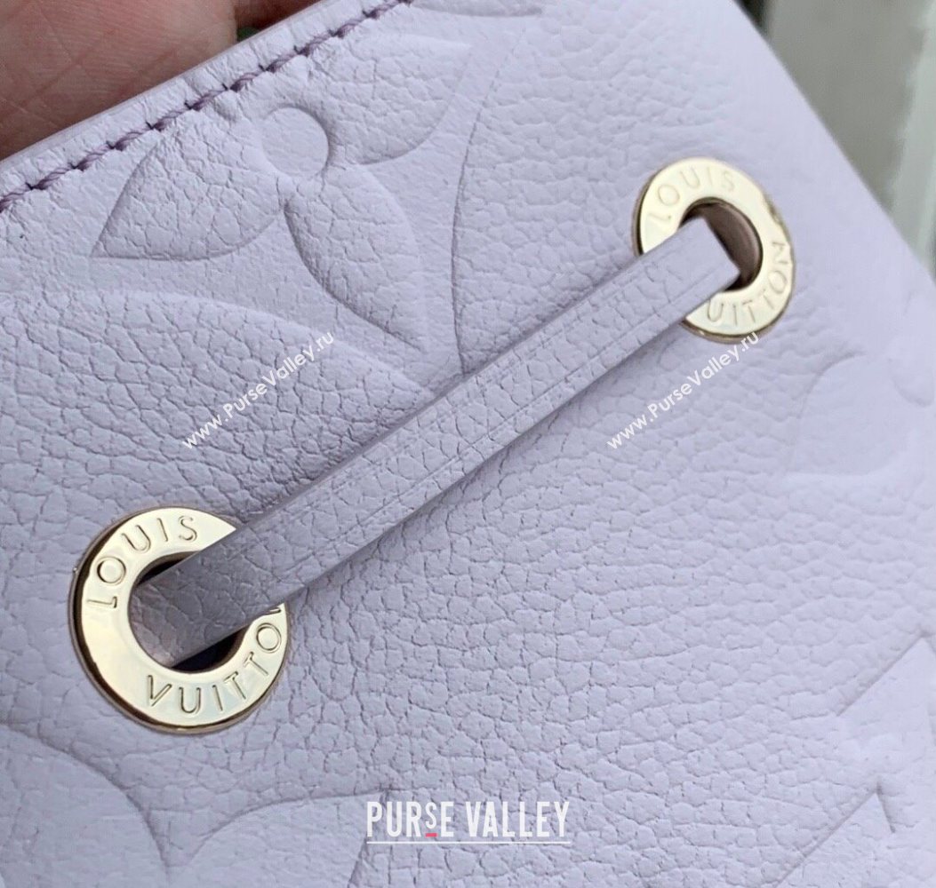 Louis Vuitton Neonoe BB Bucket bag in Maxi Monogram Leather Misty Lilac Purple 2025 M25675 (KI-251009001)