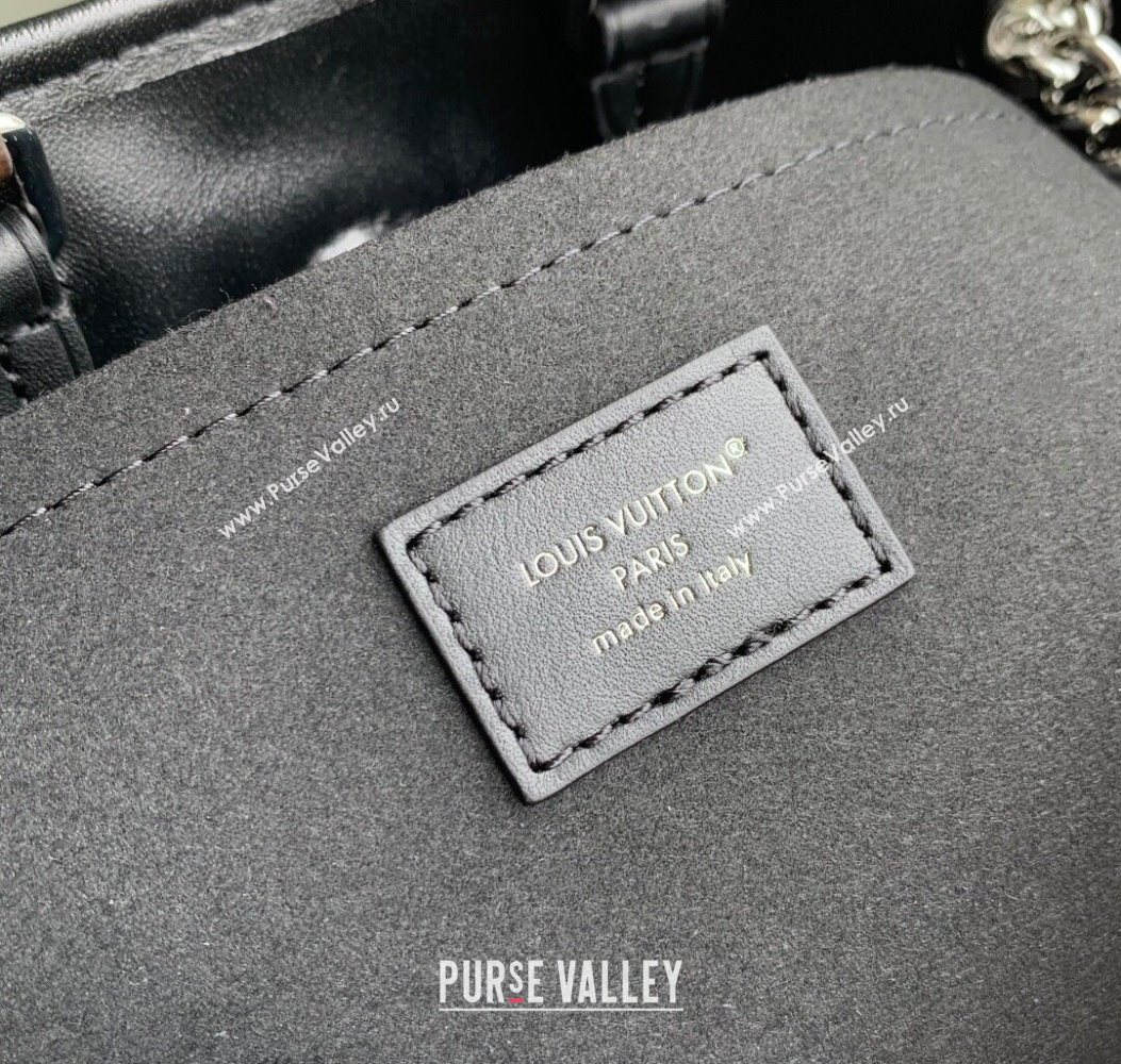 Louis Vuitton Off Duty Backpack Vibe Bag in Black Lamb leather M25522 2025 (KI-251009002)