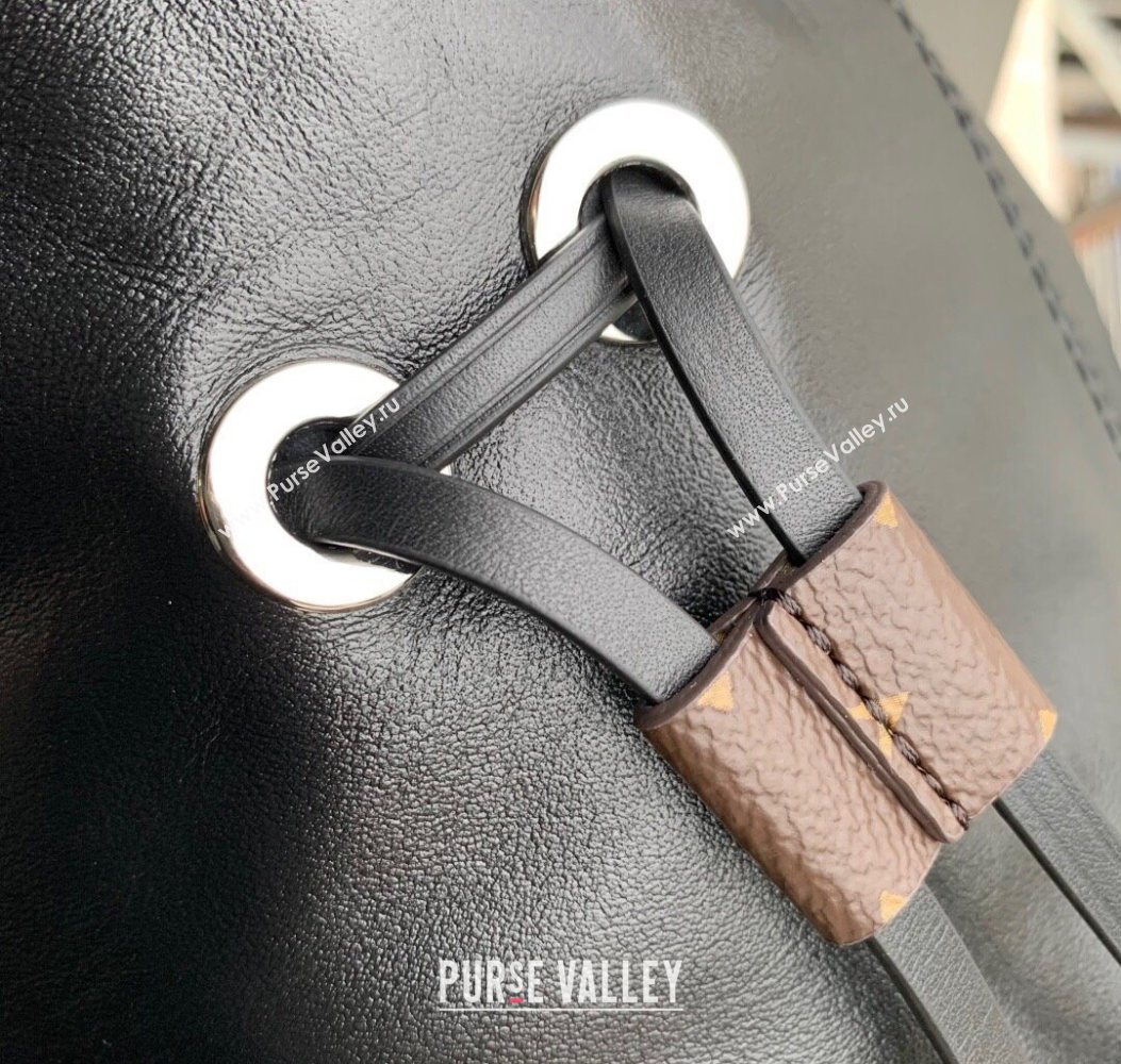 Louis Vuitton Off Duty Vibe Medium Bucket Bag in Black Lamb leather M25545 2025 (KI-251009003)