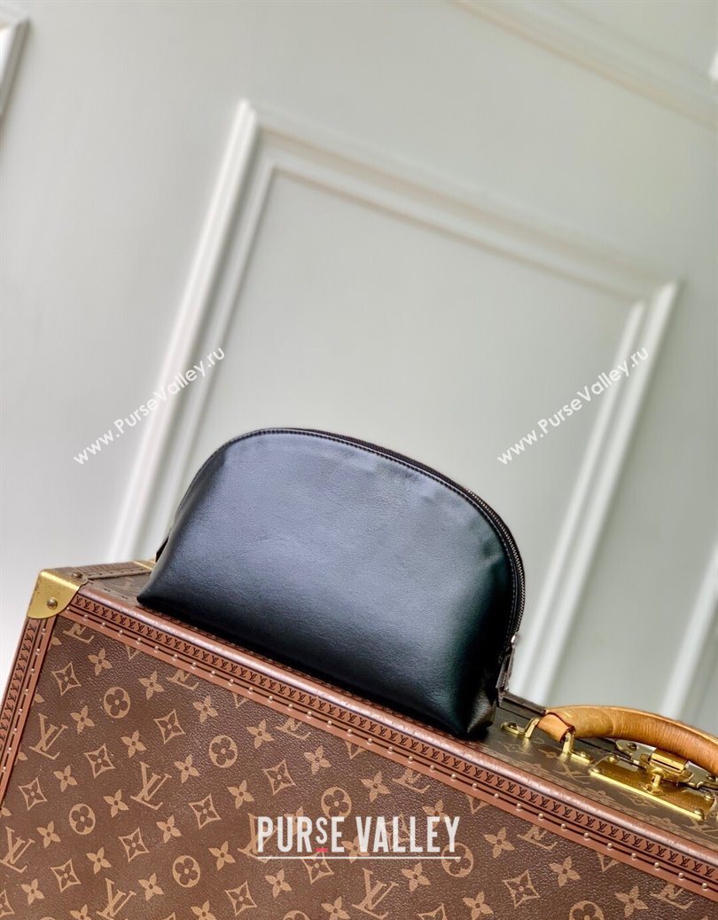 Louis Vuitton Cosmetic Pouch MM in Black Lambskin leather M15206 2025 (KI-251009006)
