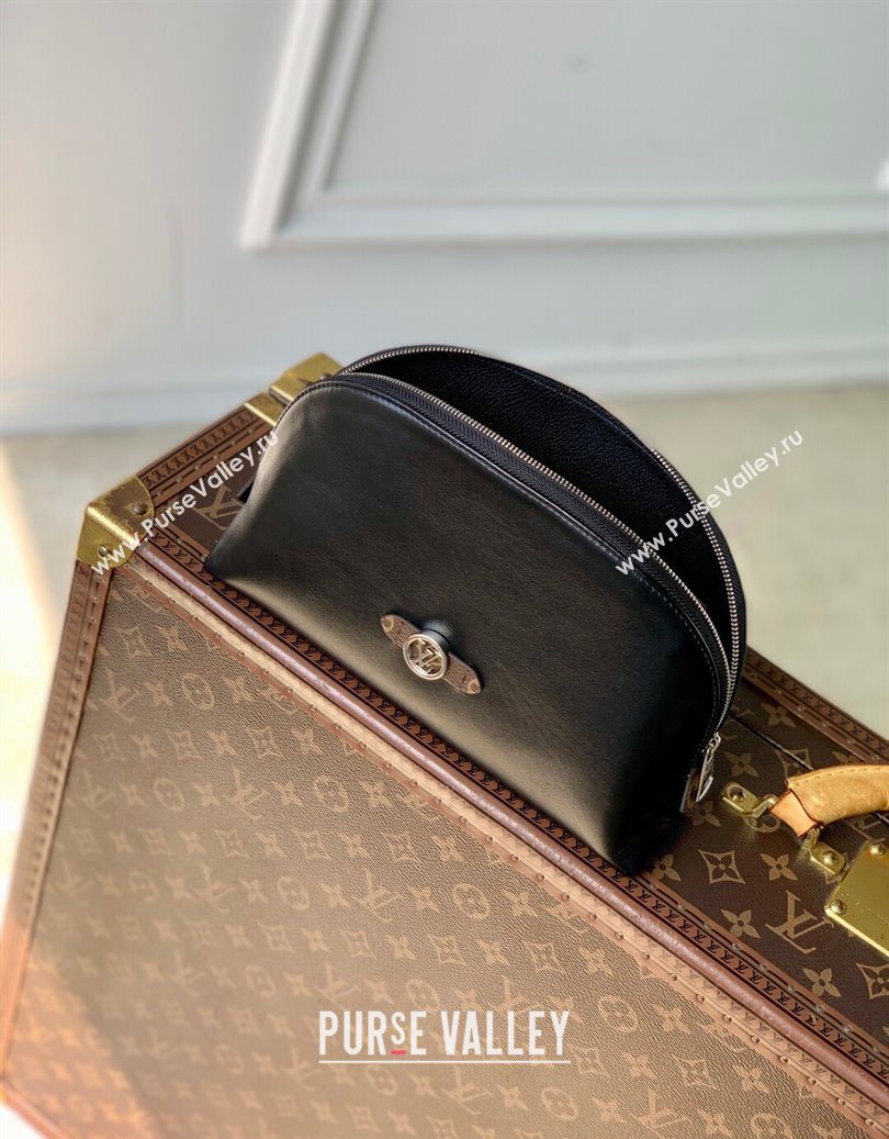 Louis Vuitton Cosmetic Pouch MM in Black Lambskin leather M15206 2025 (KI-251009006)