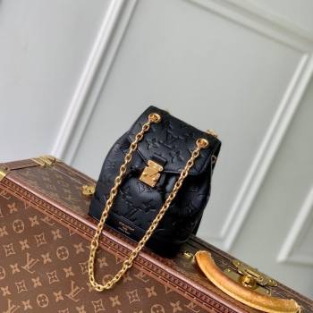 Louis Vuitton Nano Noe Backpack Bag in Embossed Grained Leather Black M14549 2025 (KI-251009007)