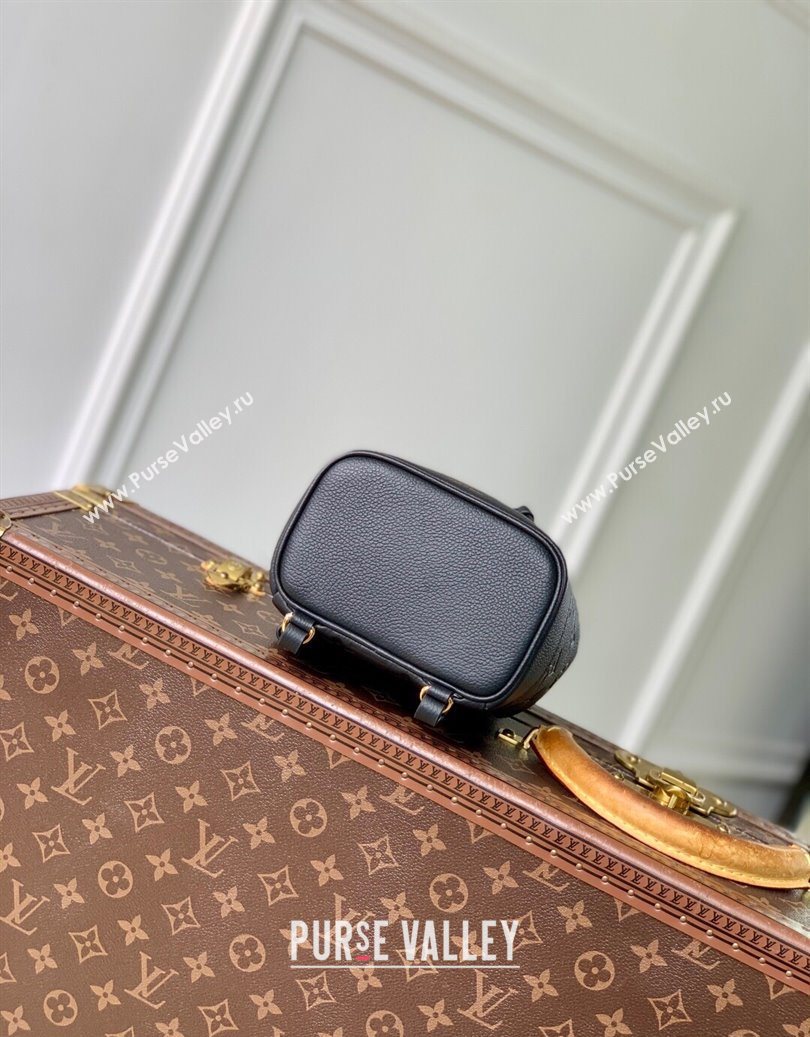 Louis Vuitton Nano Noe Backpack Bag in Embossed Grained Leather Black M14549 2025 (KI-251009007)