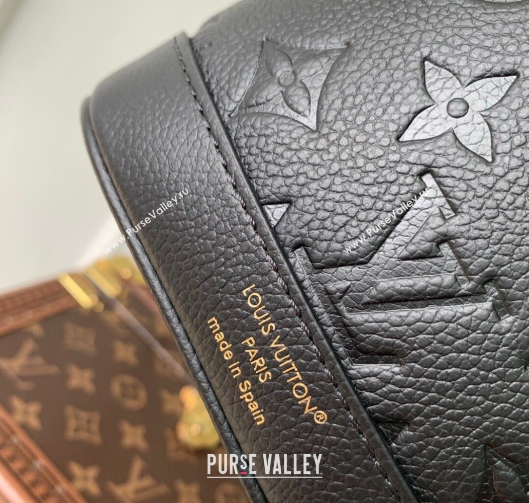 Louis Vuitton Nano Noe Backpack Bag in Embossed Grained Leather Black M14549 2025 (KI-251009007)