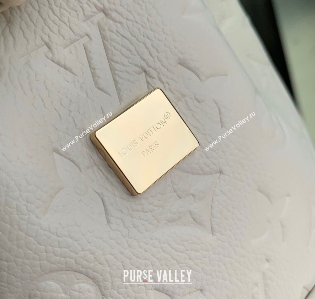 Louis Vuitton Nano Noe Backpack Bag in Embossed Grained Leather White M25819 2025 (KI-251009008)