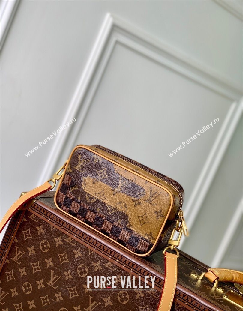 Louis Vuitton Mens Trocadero Wearable Wallet in Brown Monogram Landscape Canvas 2025 M26020 (KI-251009011)