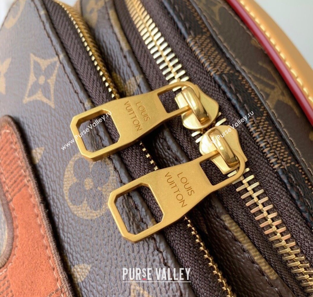 Louis Vuitton Mens Rush Bumbag bag in Brown Monogram Landscape Canvas 2025 M15271 (KI-251009012)
