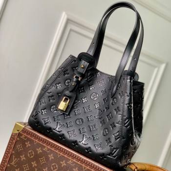 Louis Vuitton All In One PM Tote Bag in Monogram Leather Black 2025 M25858 (KI-251008060)