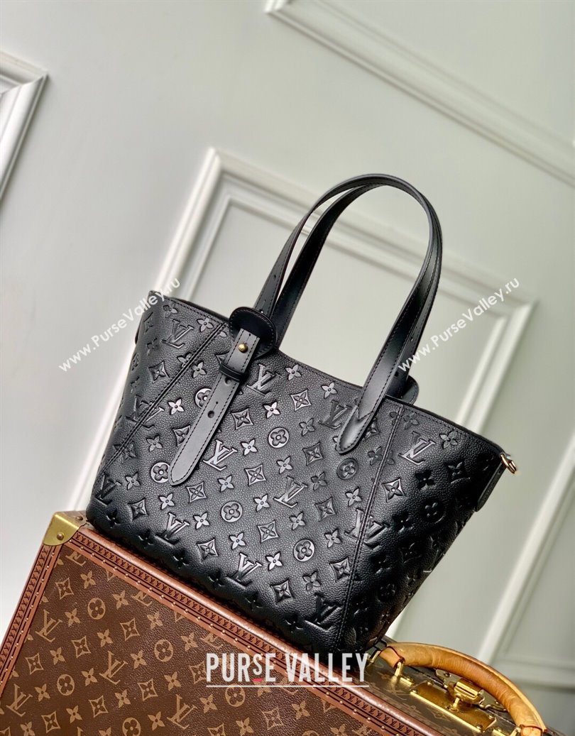 Louis Vuitton All In One PM Tote Bag in Monogram Leather Black 2025 M25858 (KI-251008060)