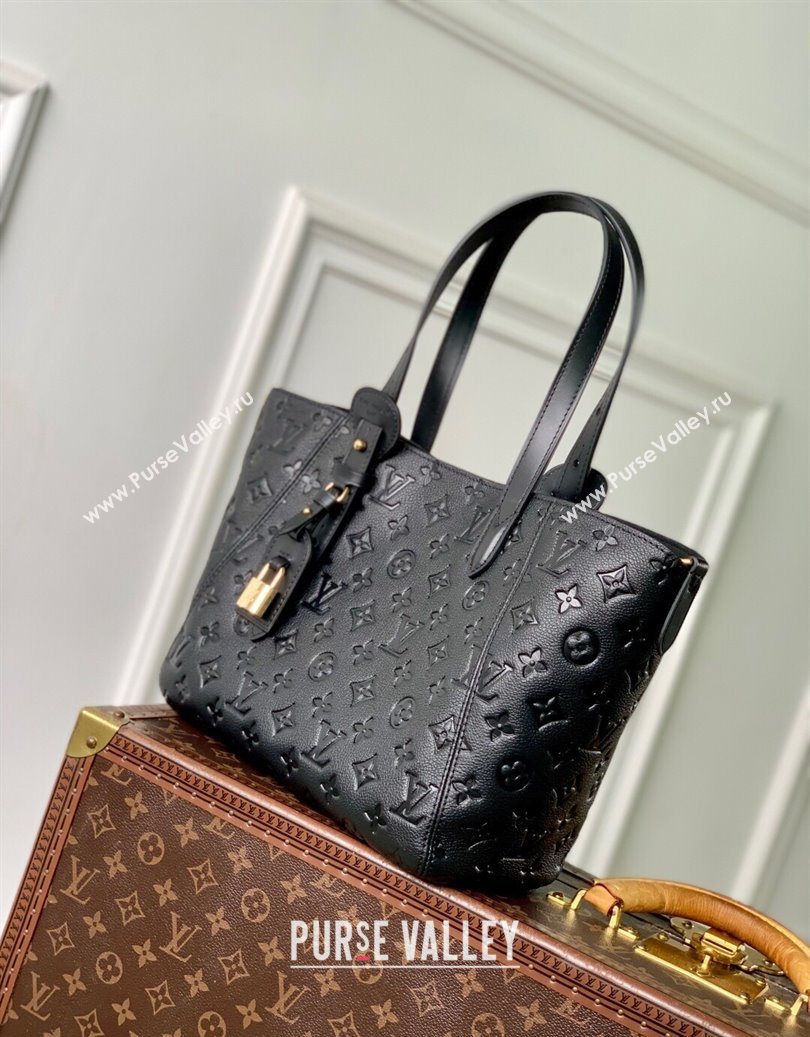 Louis Vuitton All In One PM Tote Bag in Monogram Leather Black 2025 M25858 (KI-251008060)
