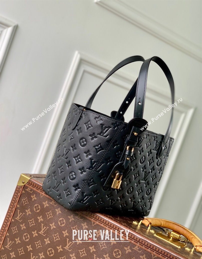 Louis Vuitton All In One PM Tote Bag in Monogram Leather Black 2025 M25858 (KI-251008060)