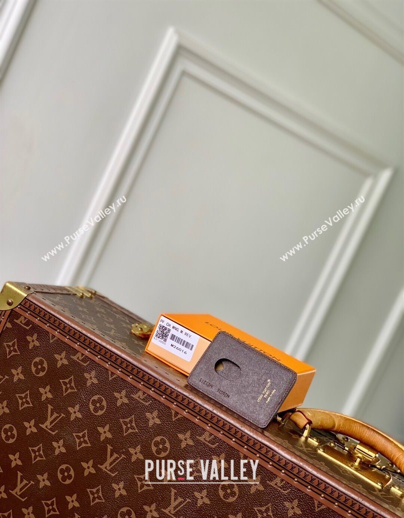 Louis Vuitton Mens Magnetic Card Holder in Brown Monogram Landscape Canvas 2025 M26016 (KI-251009015)