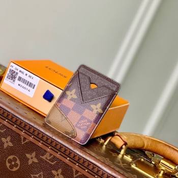 Louis Vuitton Mens Magnetic Card Holder in Brown Monogram Landscape Canvas 2025 M26016 (KI-251009015)