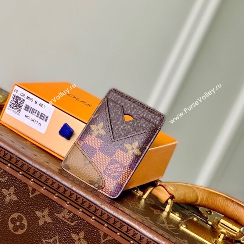 Louis Vuitton Mens Magnetic Card Holder in Brown Monogram Landscape Canvas 2025 M26016 (KI-251009015)